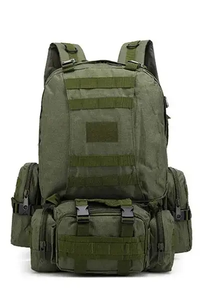 Tactical Khaki Multi-Functional Backpack Set