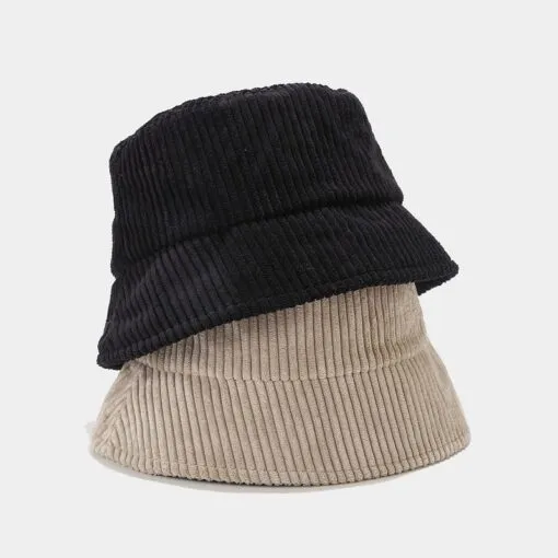 Outdoor Travel Corduroy Round Beret Hat