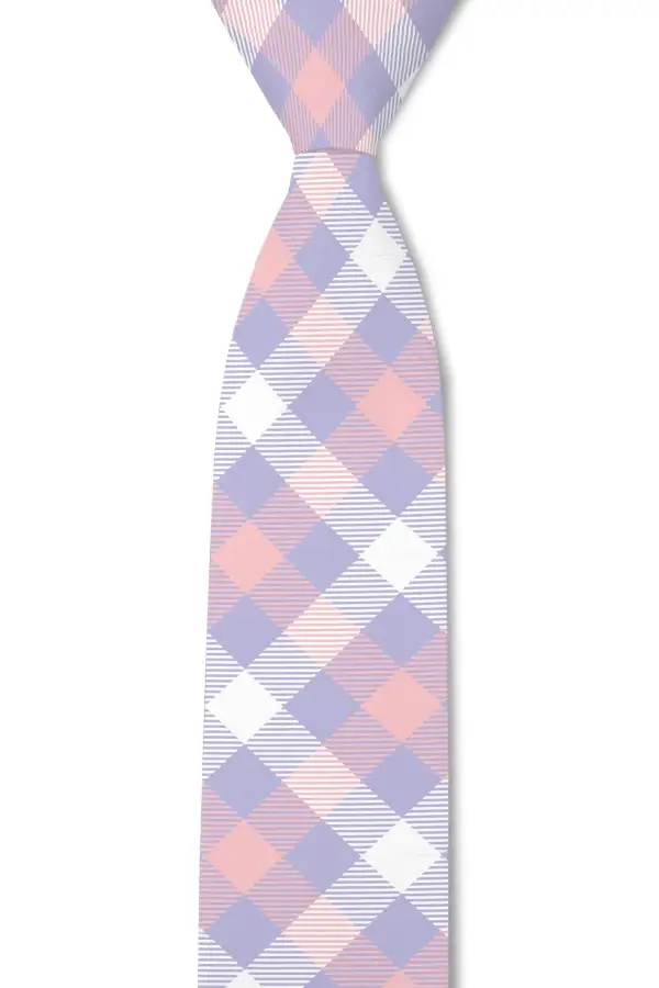 Plaid Pattern Necktie