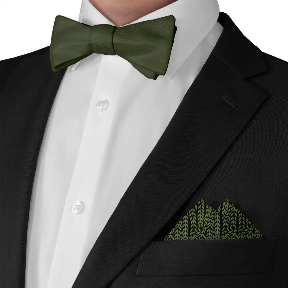 Clean Graceful Floral Pocket Square