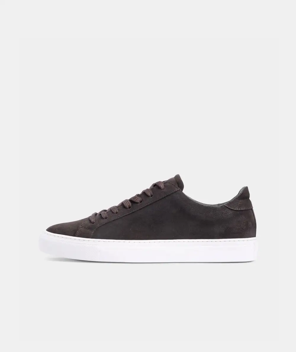 Waxed Suede Sneakers