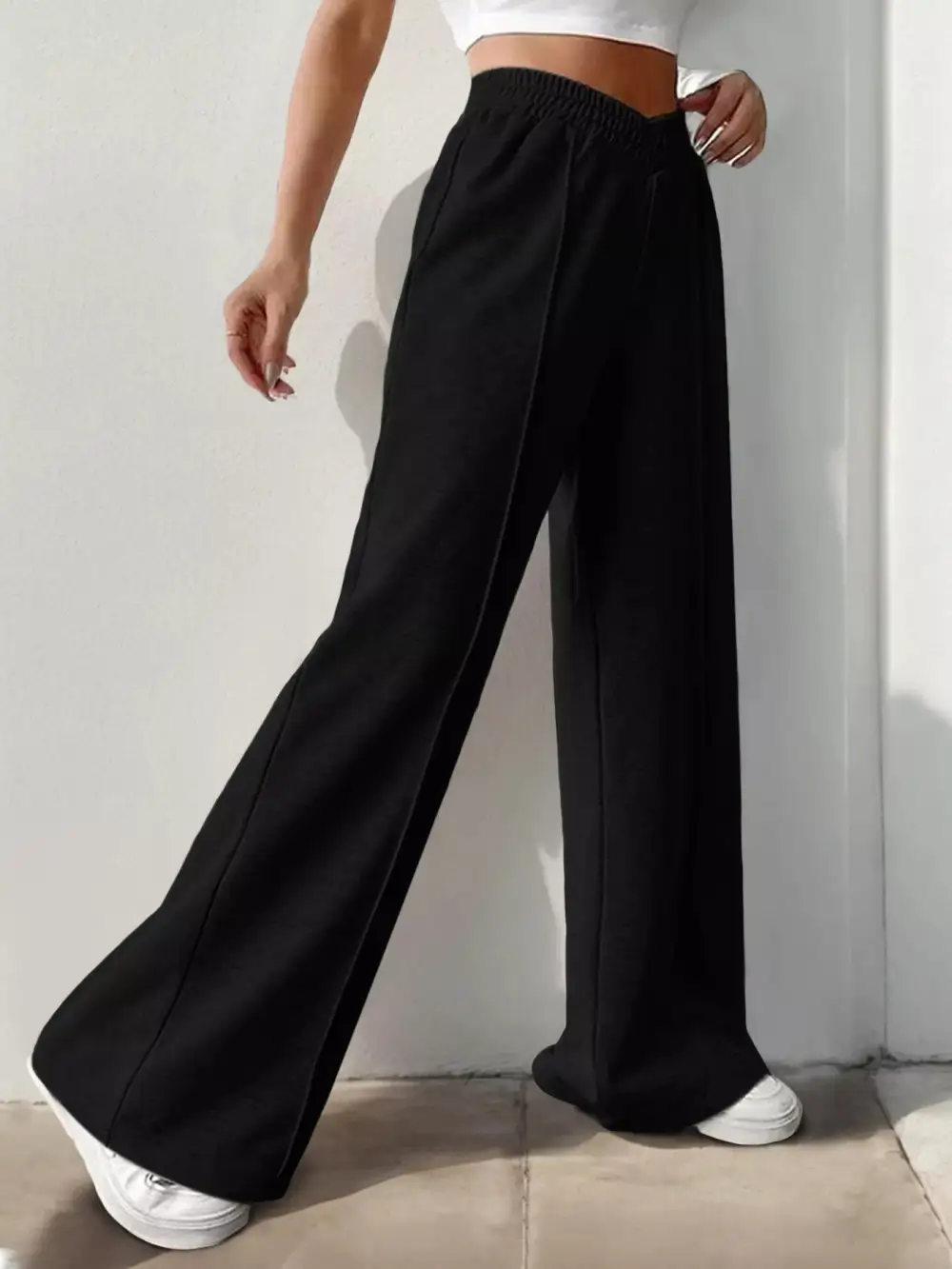 Wide Leg High Waist Everyday Versatile Pants