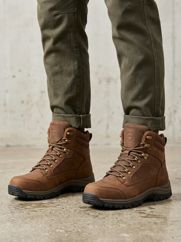 Men's Rugged Waterproof Tactical Work Boots