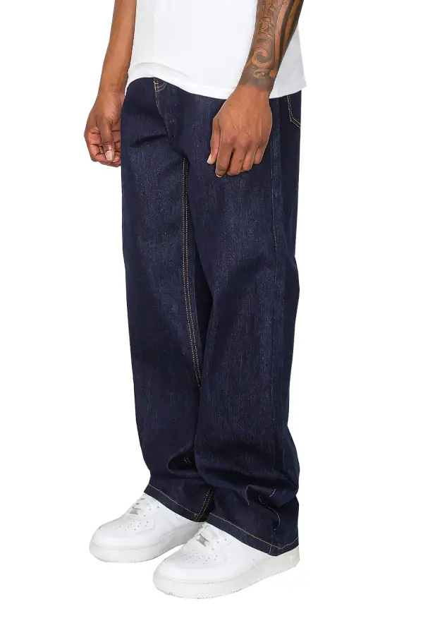 Men's Raw Baggy Denim Jeans