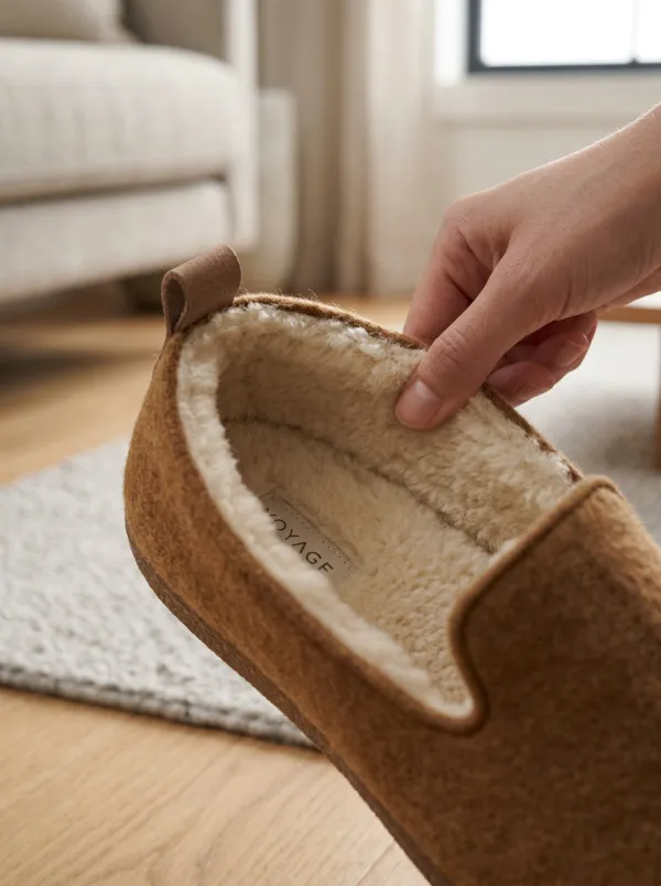 Relaxed Minimalist Wool Lined Outdoor Look Unisex Warm Wool Shoes