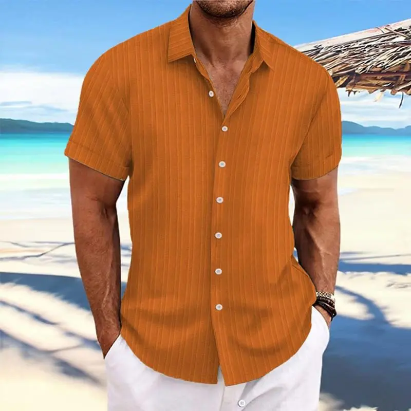 Striped Button Cotton Shirt