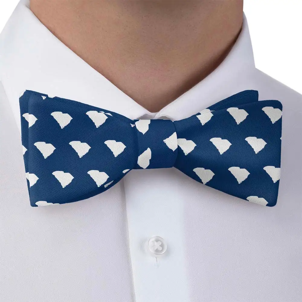 Elegant Outline Motif Pattern Bow Tie