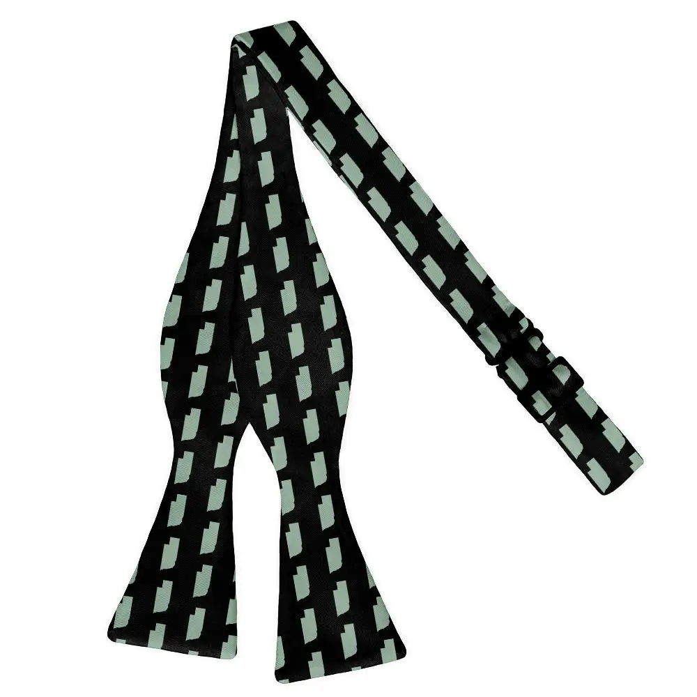 Playful Outline Motif Bow Tie