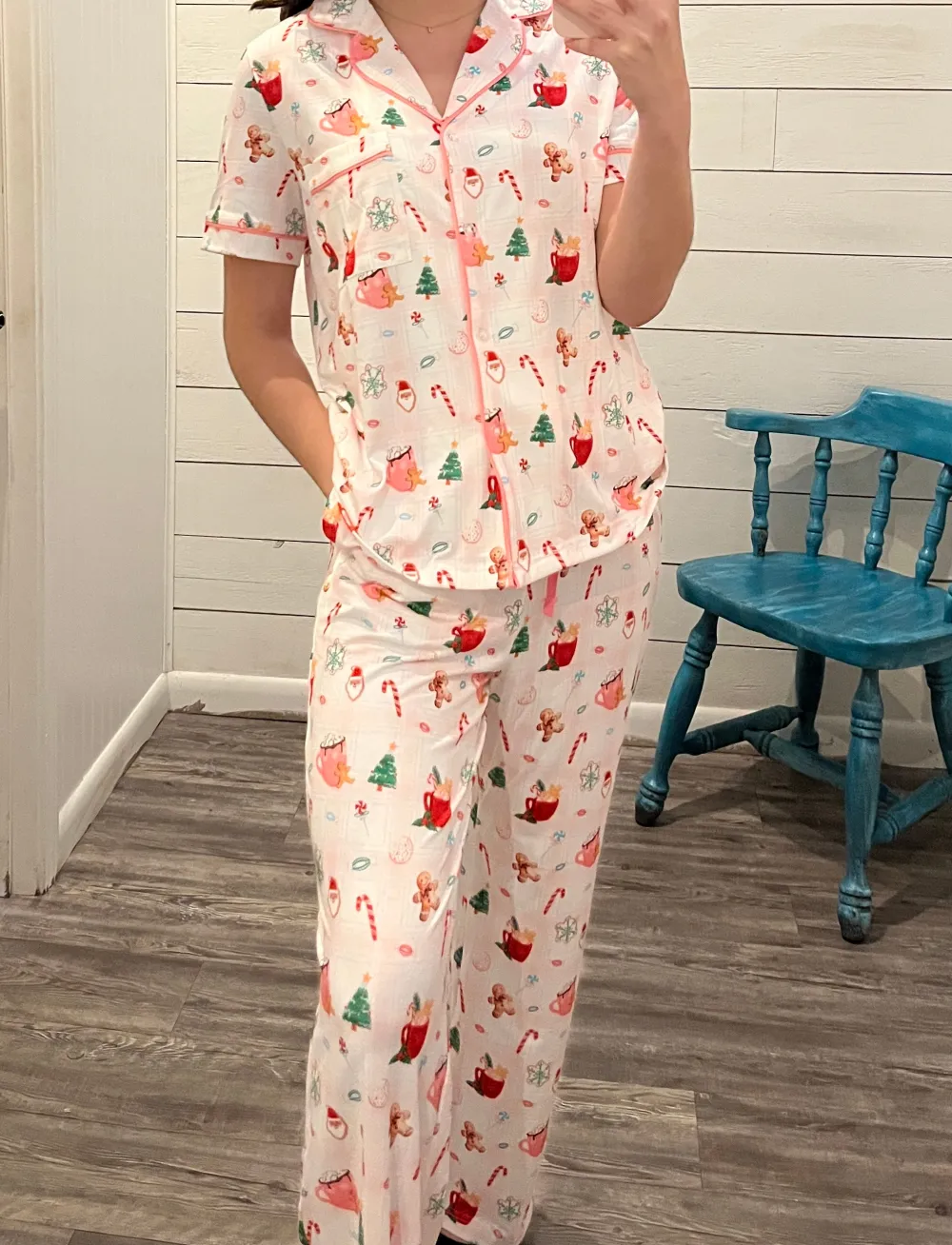Festive Printed Button Up