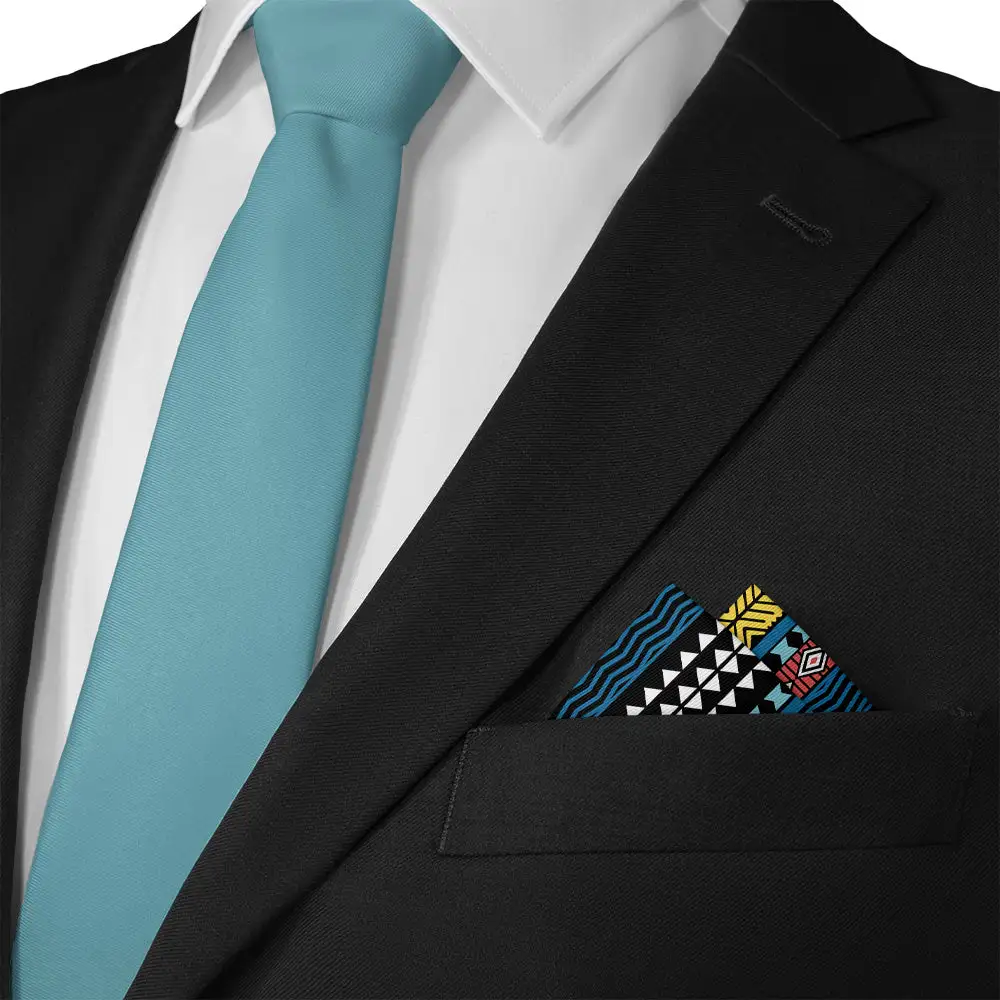 Modern Elegant Geometric Novelty Pocket Square