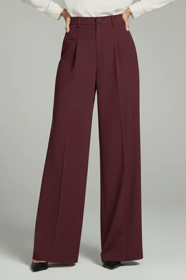  Wide Leg Casual Palazzo Pants