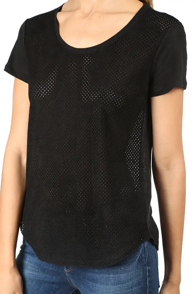 Scoop-Neck Linen T-Shirt