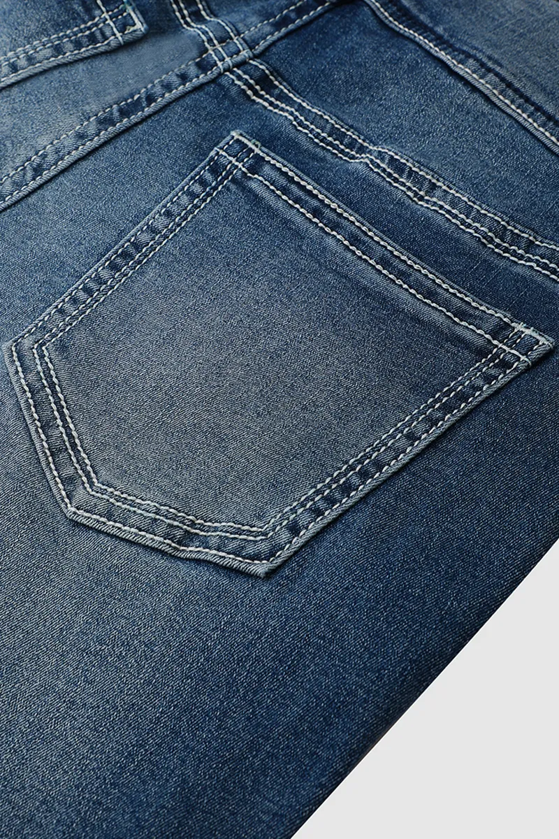 Vintage Low Waist Ripped Button Up Jeans
