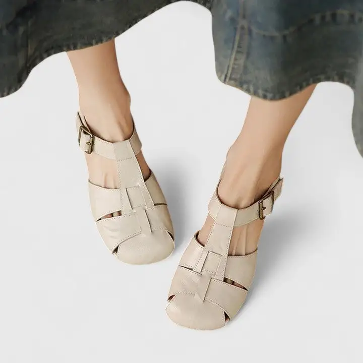 Modern Leather Everyday Flat Sandals