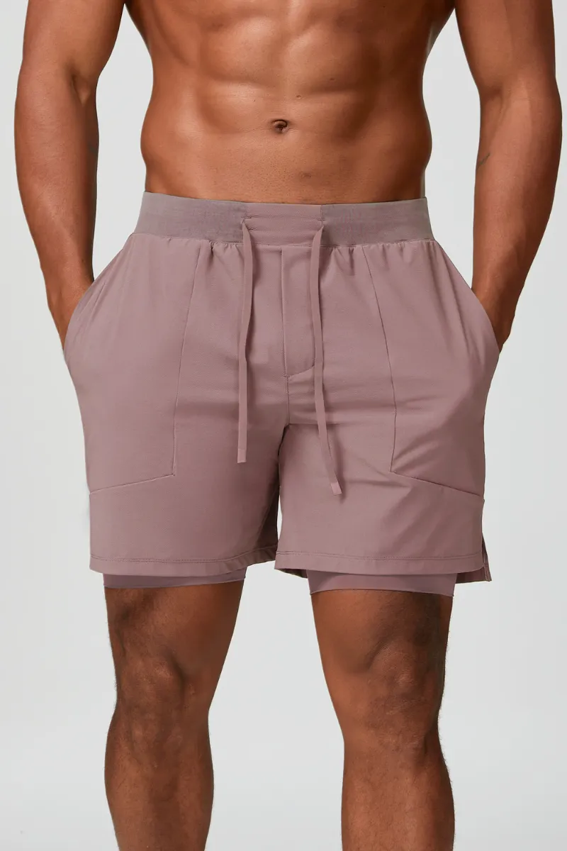 Quick Dry Dual Layer Lightweight Athletic Shorts