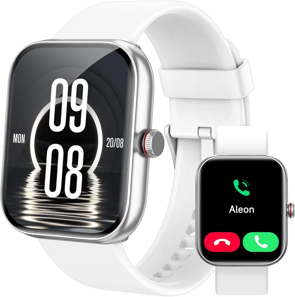 Smart Watch for Women Men, Smartwatch for iPhone & Android Bluetooth (Answer/Call) Built-in Alexa, 1.91