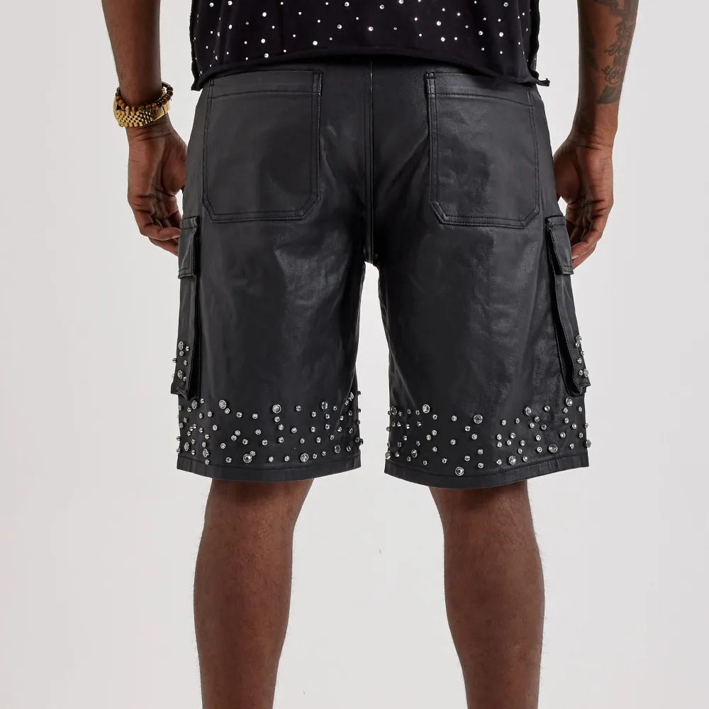 Embellished Cargo Shorts