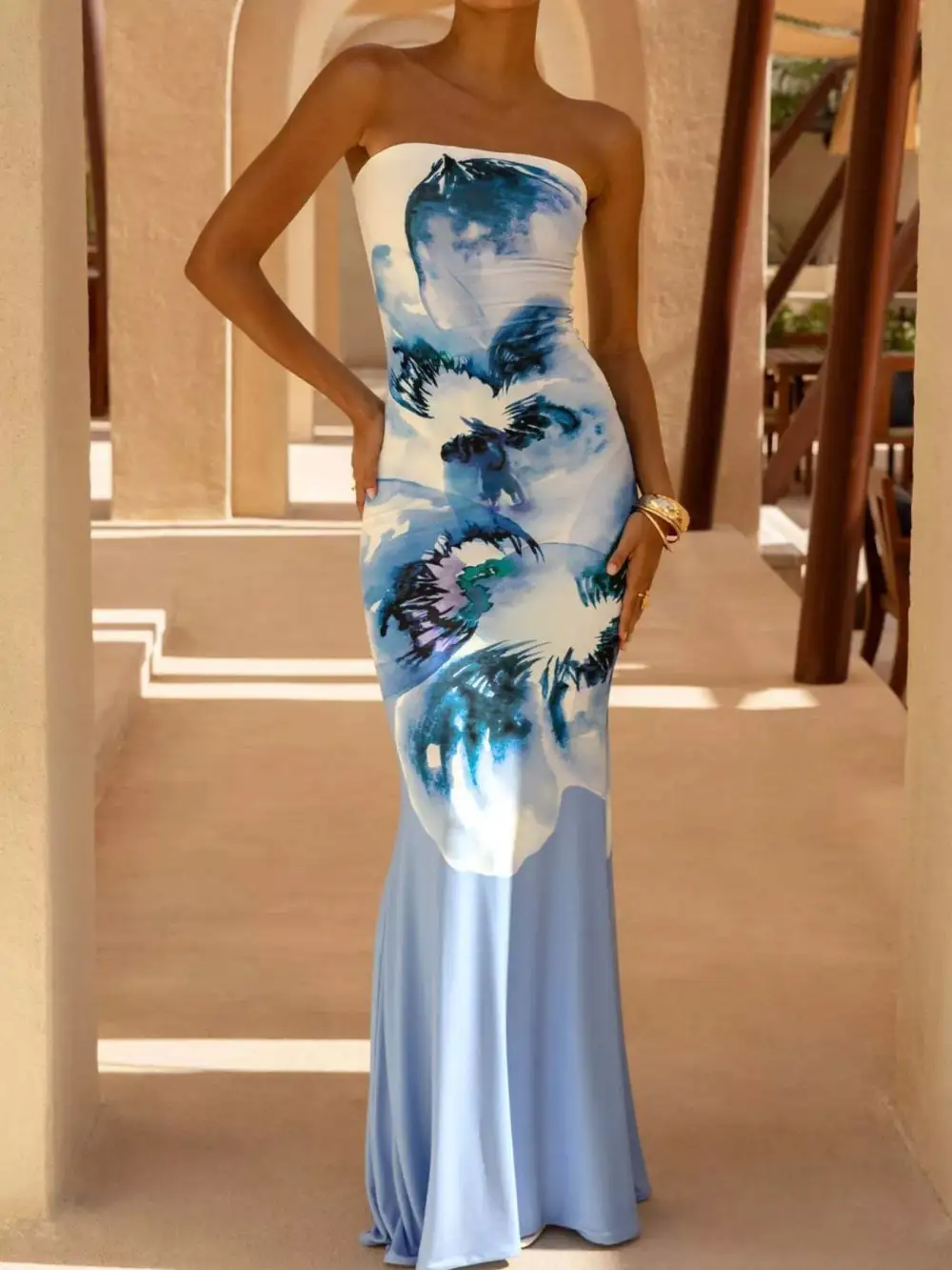 Smooth Finish Tube Maxi Dress