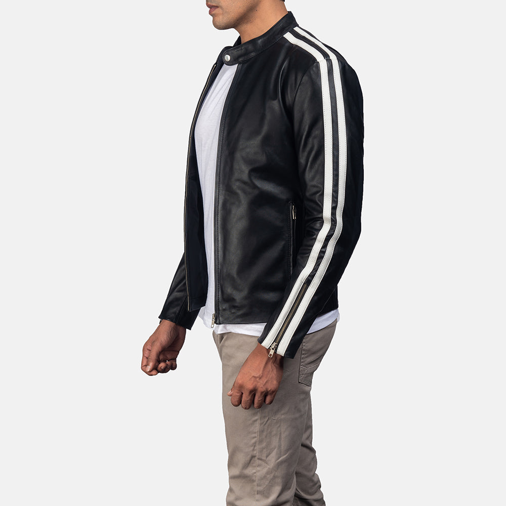 Men's Classic Workwear Biker Leather Jacket