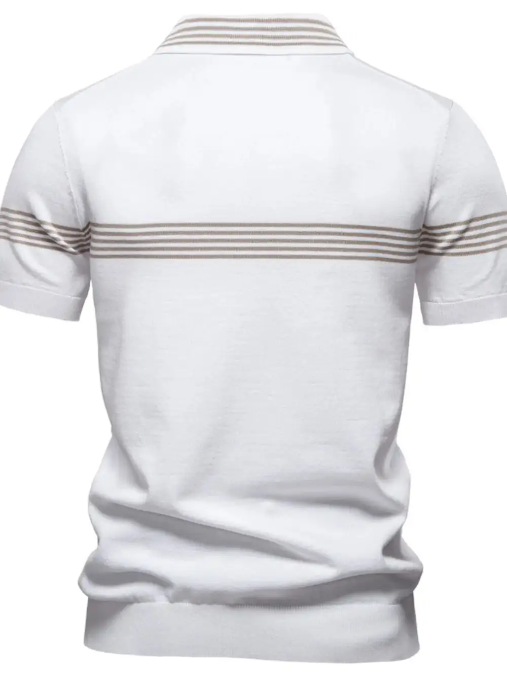 Easy Fit Striped Collared Polo Shirt