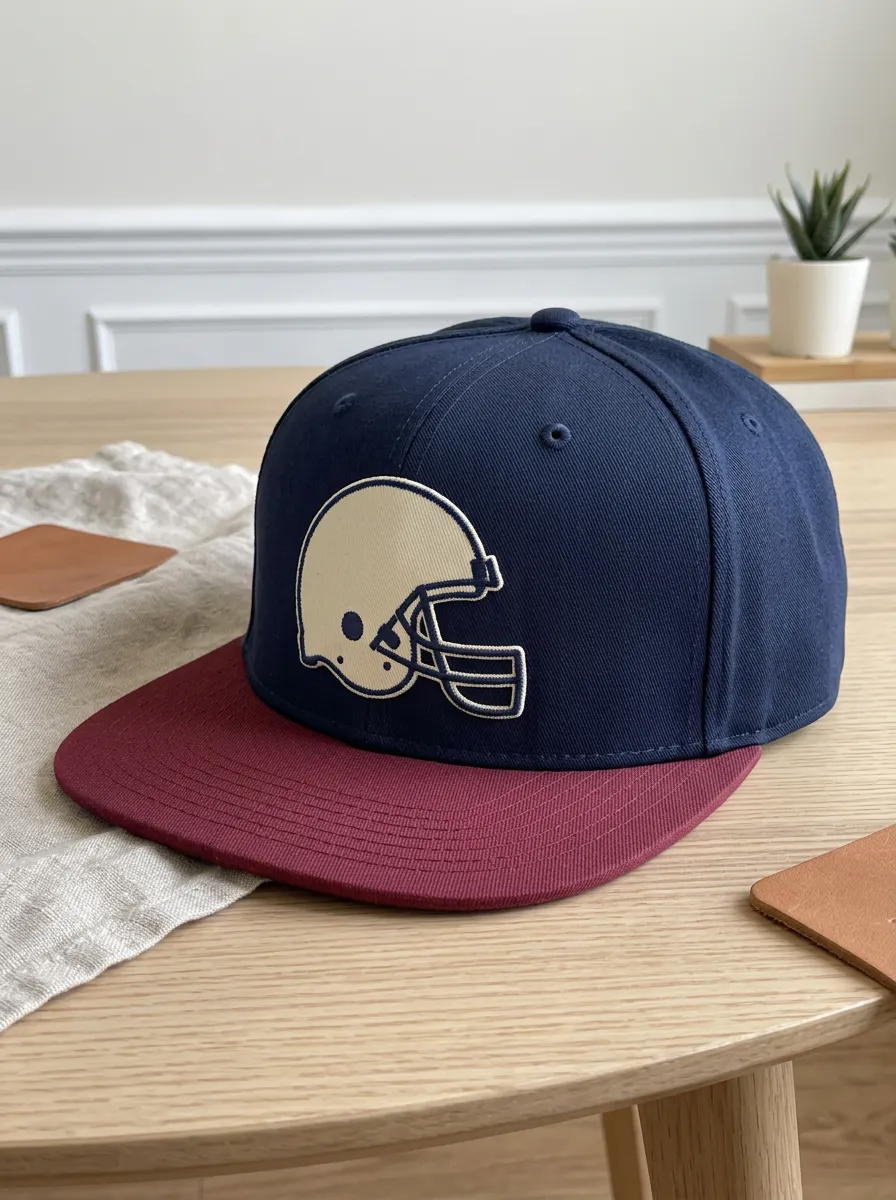 Men's Champion American Football Fan Helmet Embroidered Snapback Cap