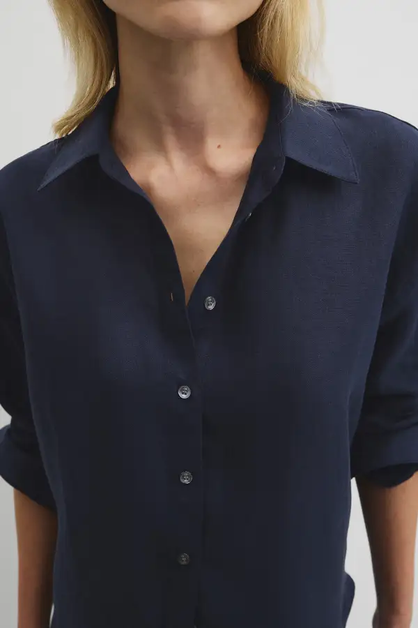 Women's Modern Linen Oversized Shirt