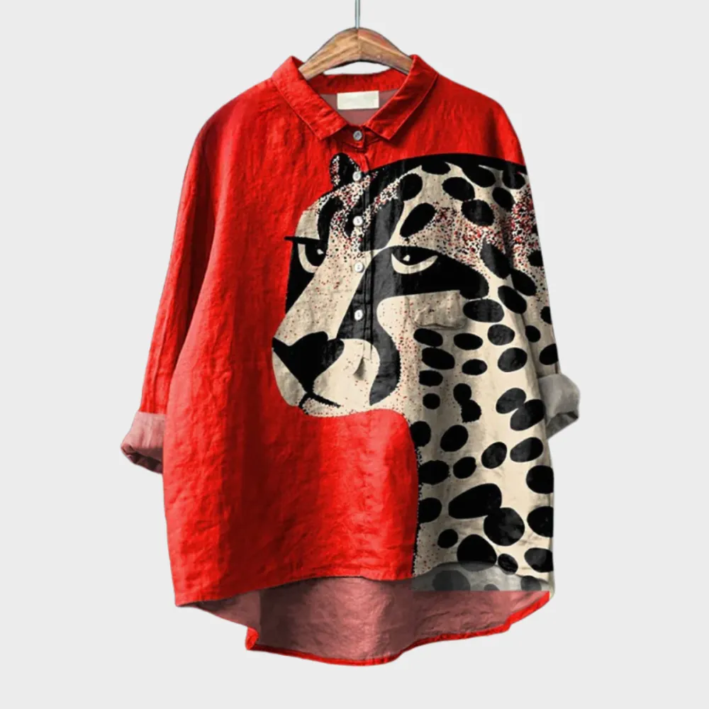 Lounge Printed Soft Tailored Top