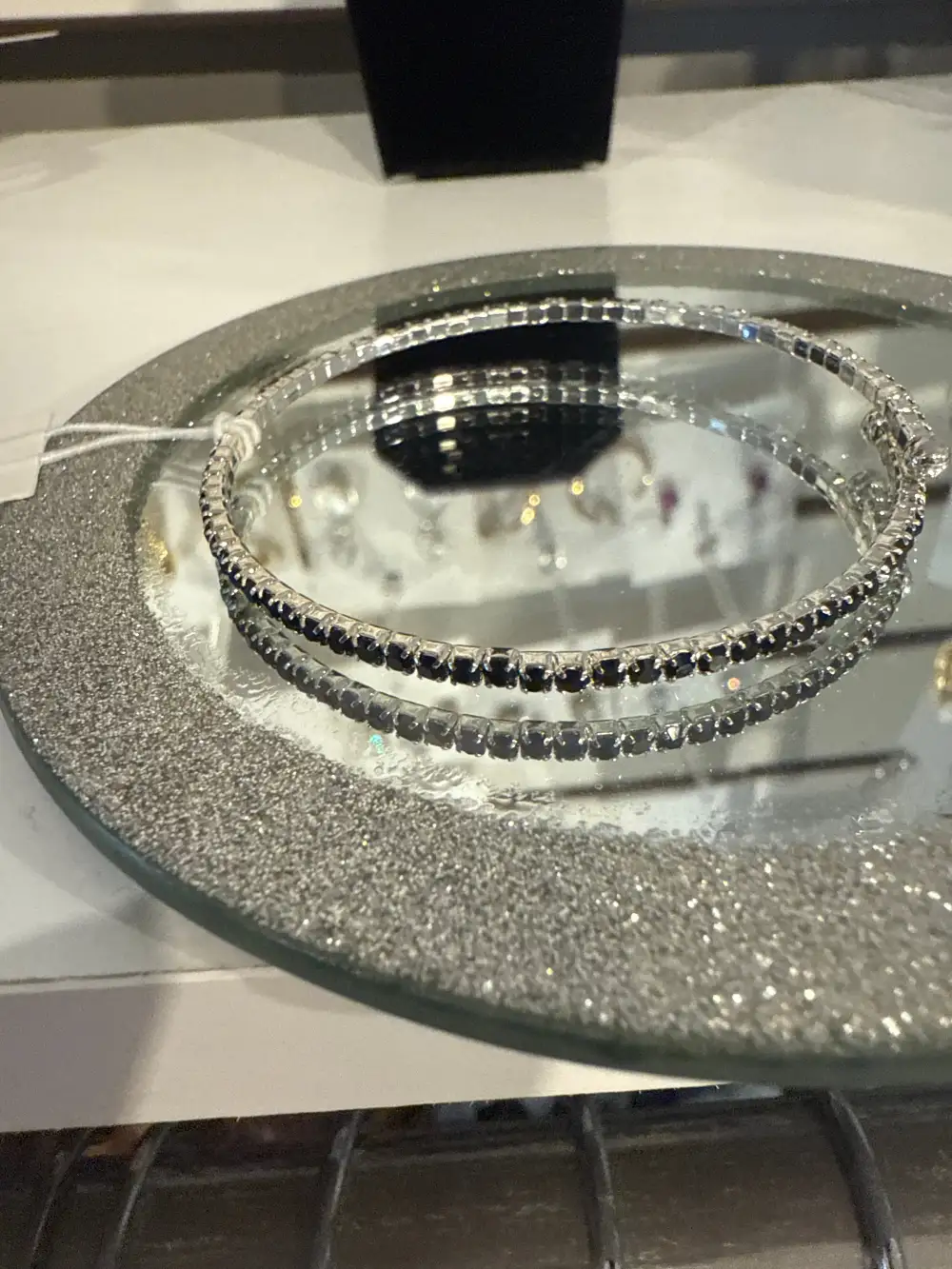 Crystal Bracelet Set Rh