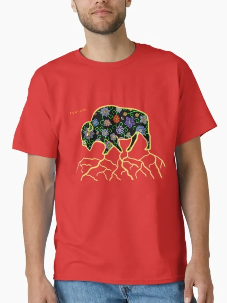 Women's Casual Bohemian Floral Print Crew Neck Short-Sleeve T-Shirt