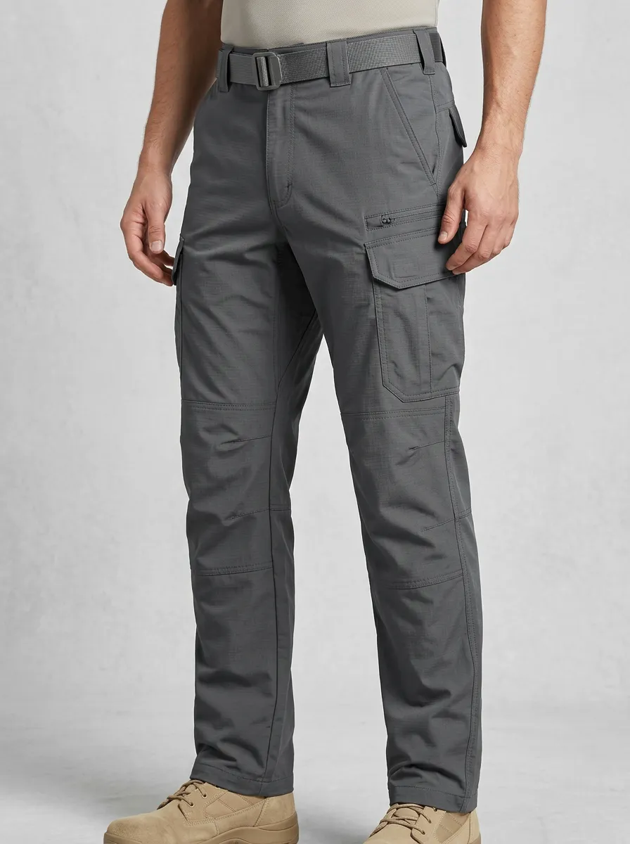 Daily Workwear with Articulated Knee Panels Multi-Pocket Workwear Cargo Pants