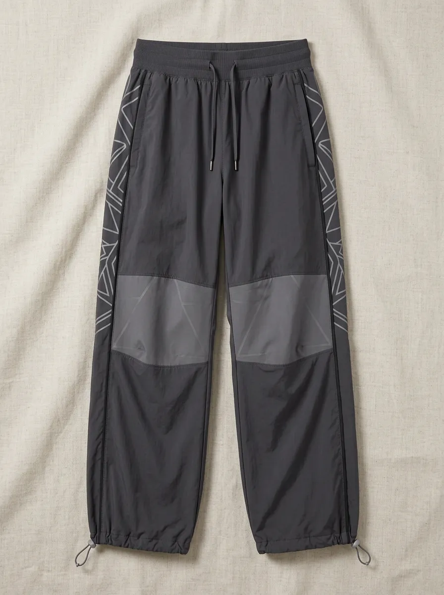 Women's Studio Athletic Geometric Pattern Printed Jogger Pants
