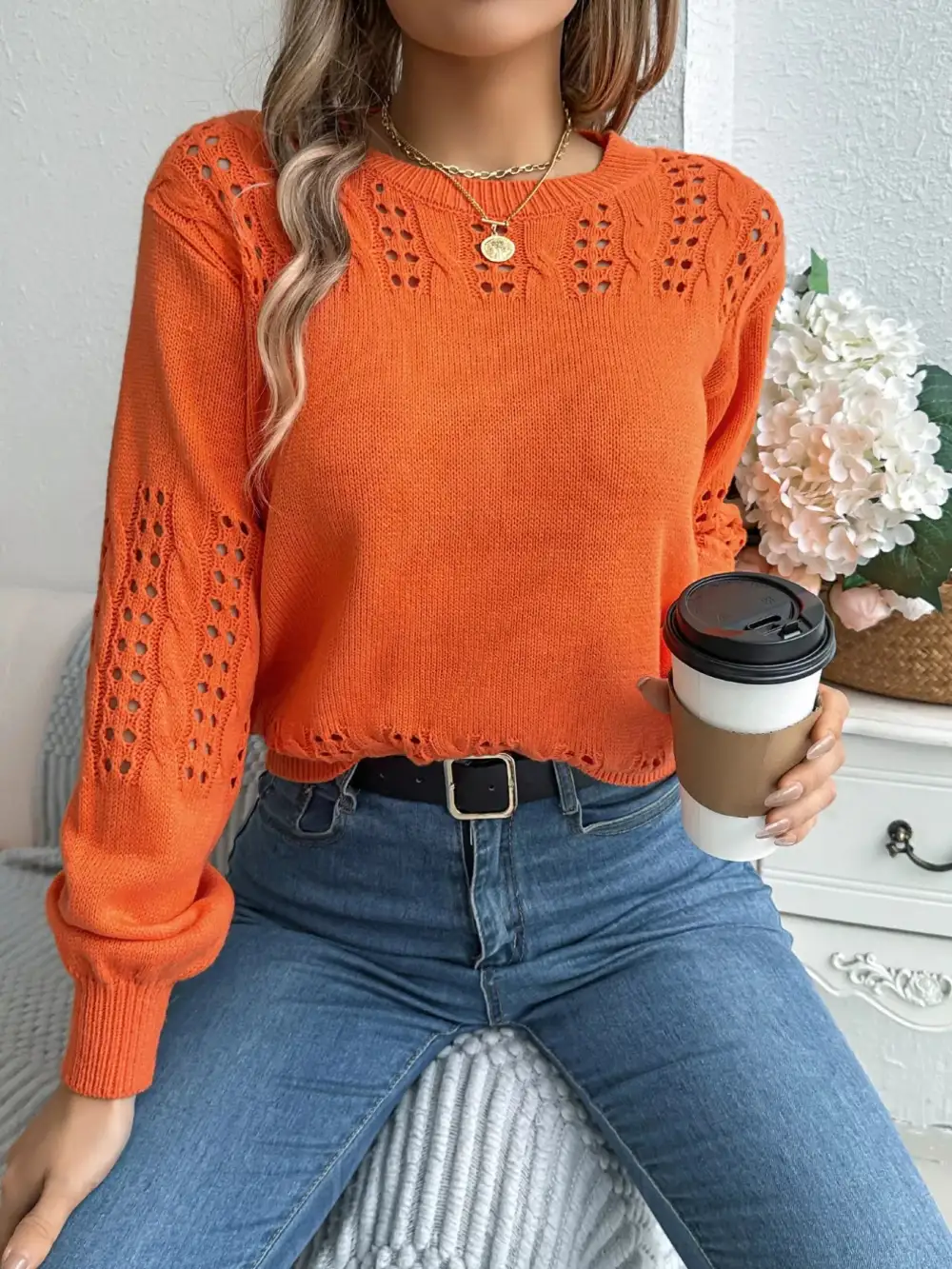 Essential Long Sleeve Everyday Sweater