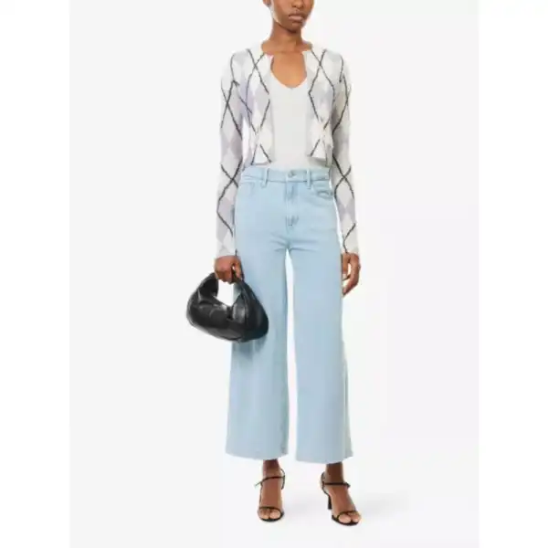 Cropped Relaxed High-Rise Women's Trousers