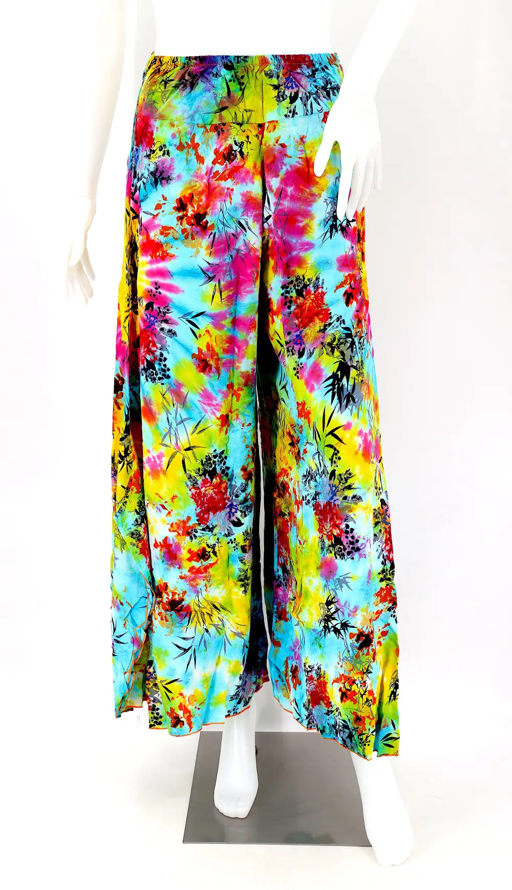 Women's Easy Fit Palazzo Wide Leg Patchwork Pants