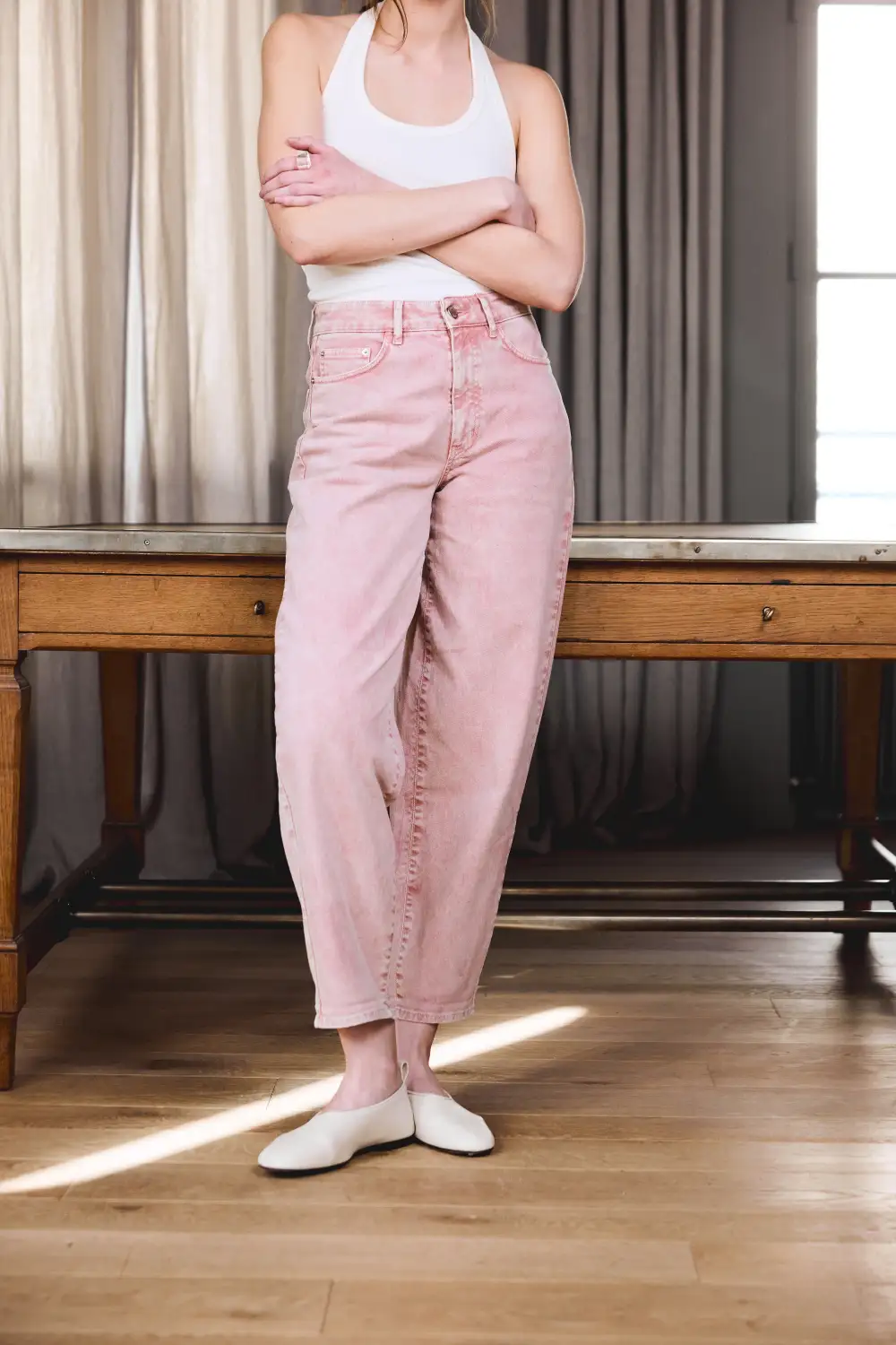 Women's Classic Flare Balloon Tapered Jeans