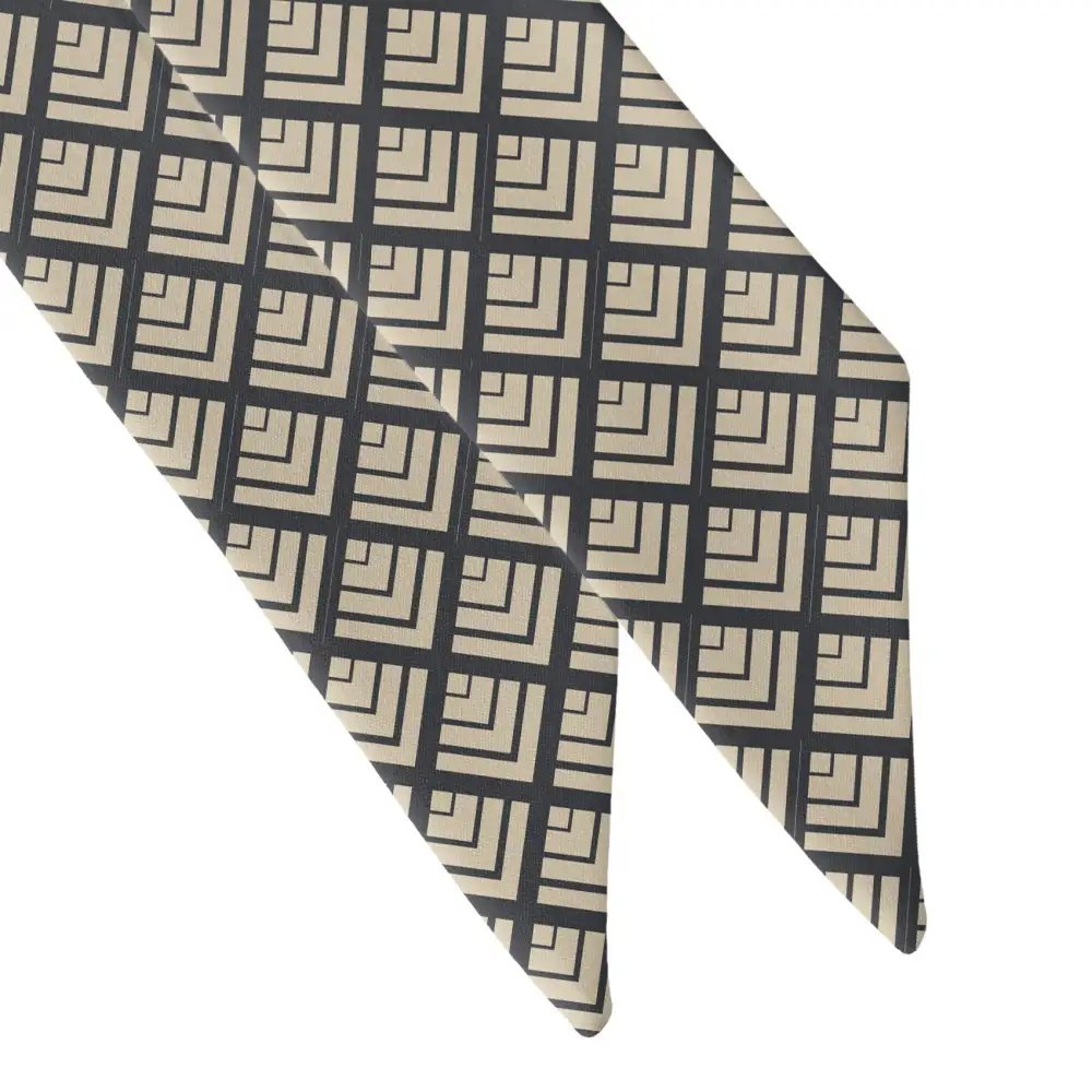 Deco Mites Pattern Hair Scarf