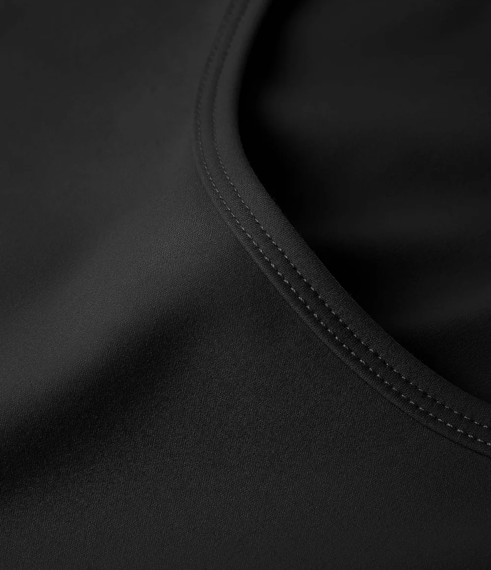 Softlyzero Plush Crossover Hem Cropped Sports Top