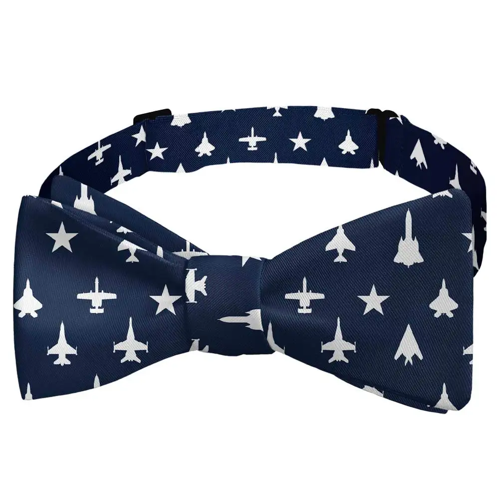 Jets Pattern Bow Tie