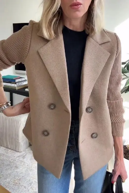 Knit Longline Blazer