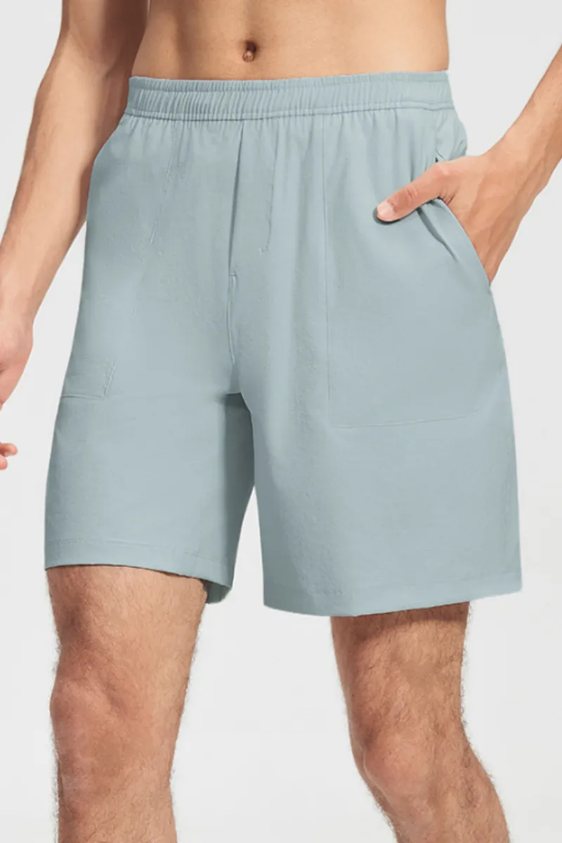 Quick Dry Drawstring Relaxed Fit Athletic Shorts