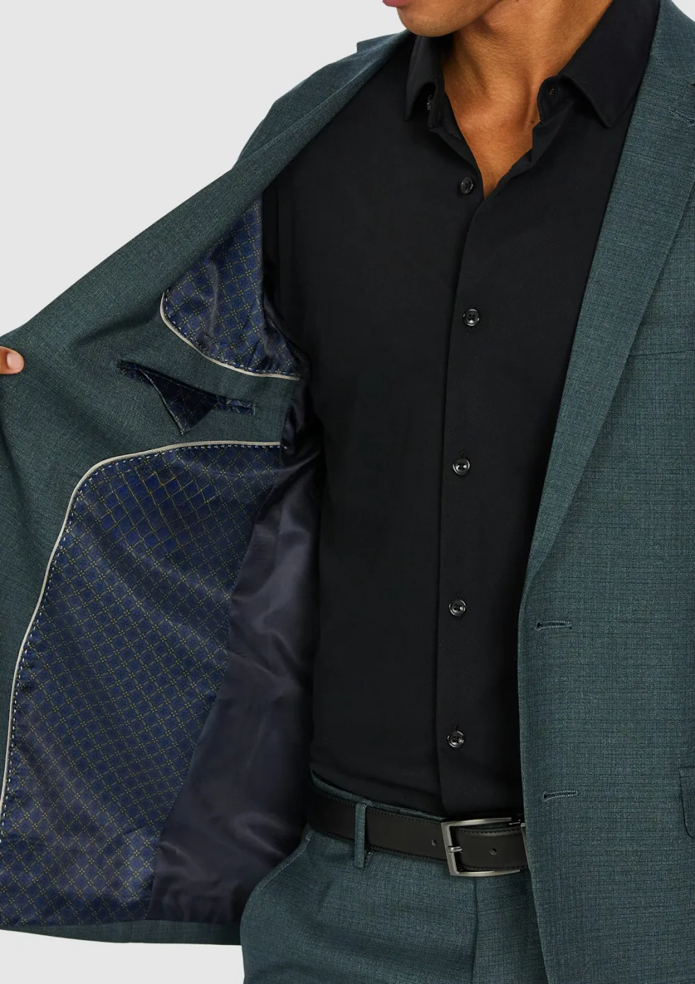 Classic Noble And Mature Dark Green Suit
