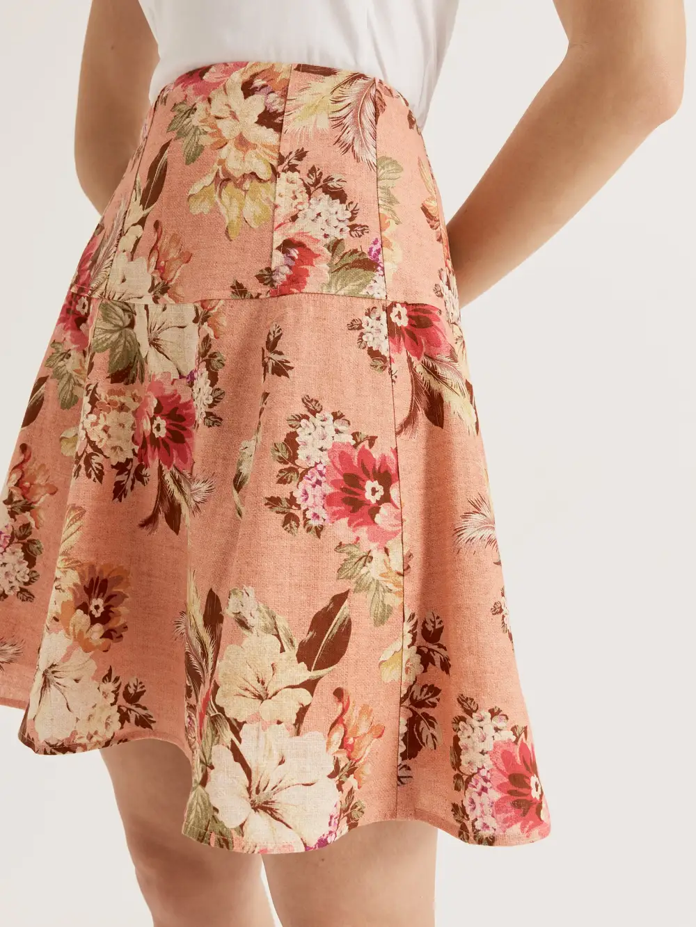 Floral Mini Skirt
