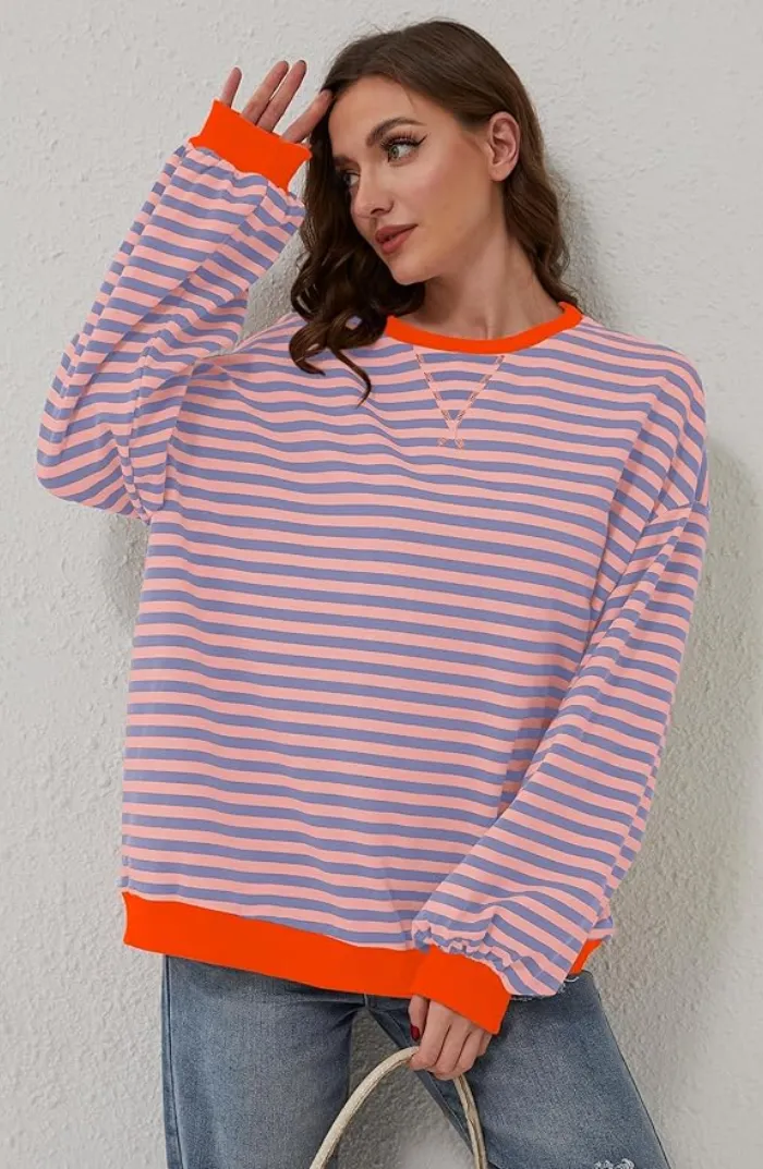 Striped Oversized Sweater