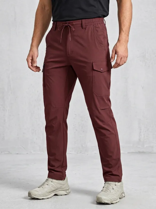 Men's Multi-Pocket Quick-Dry Active Drawstring Cargo Pants
