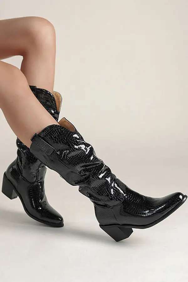 Snake Print Boots