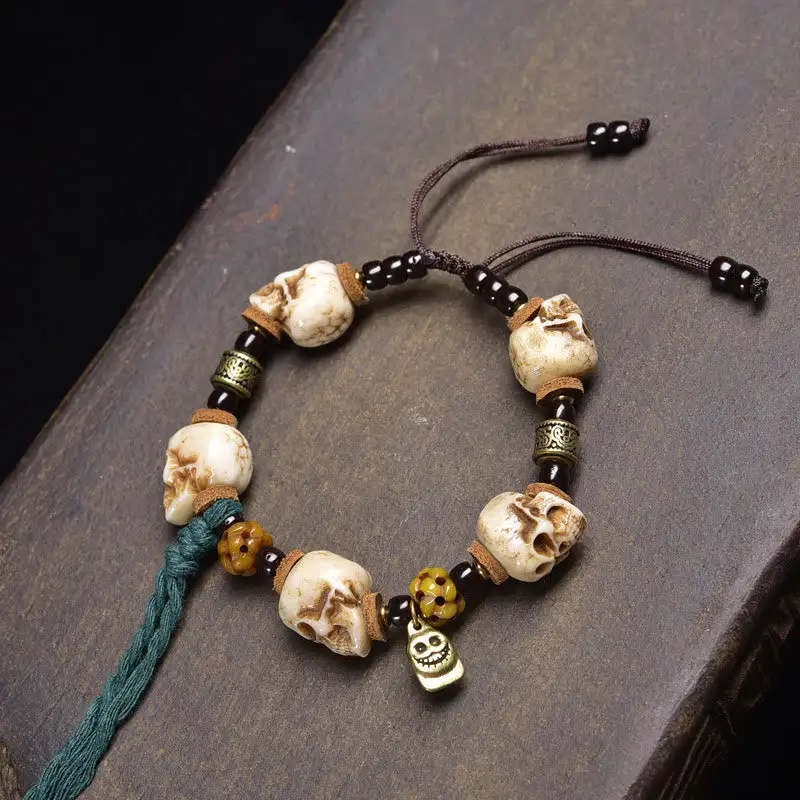 Bone Beads Coconut Shell Lord Corpse Forest Bracelet
