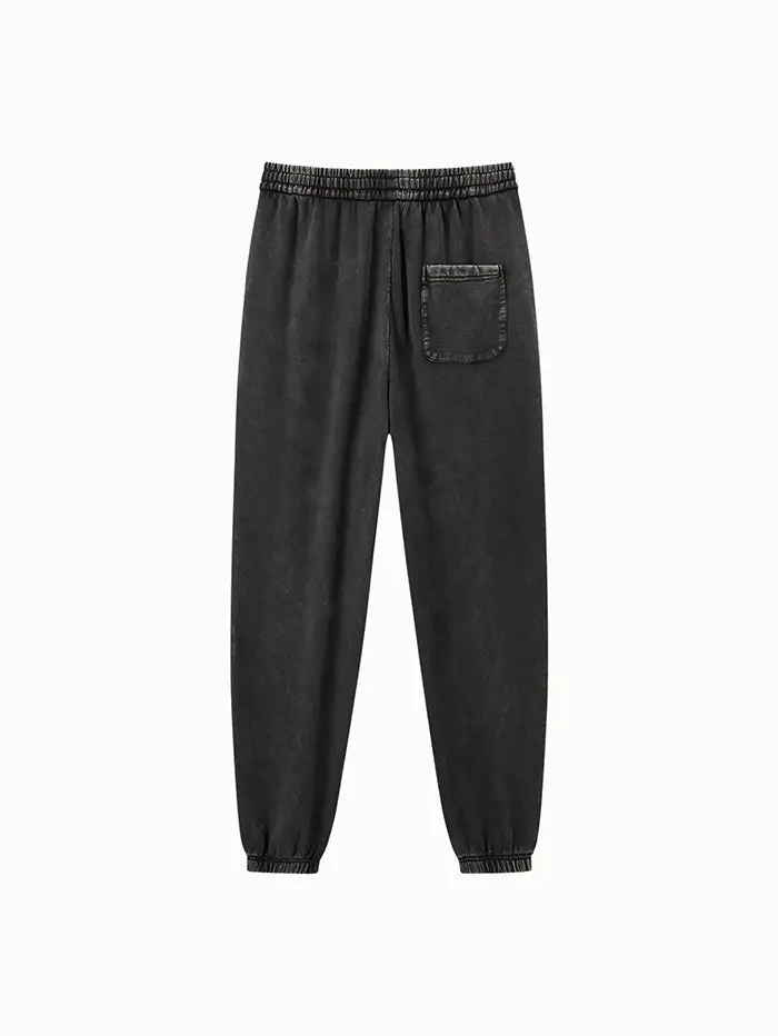 Men's Washed Tapered Sweat Trousers