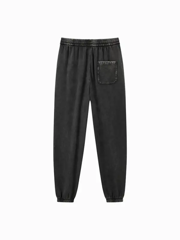 Men's Washed Tapered Sweat Trousers