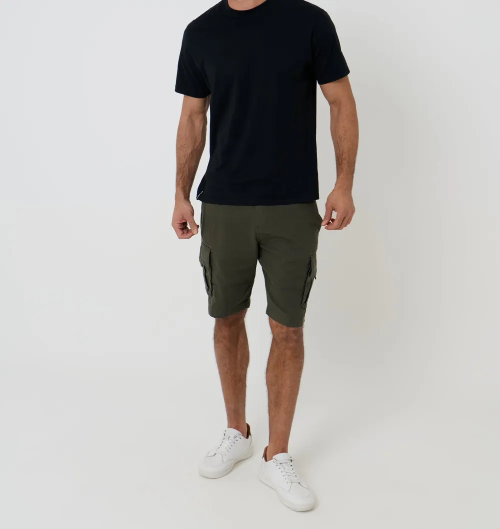 Men's Forest Green Cargo Shorts