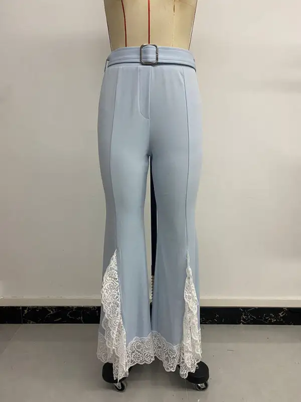 Casual Belt High Waist Lace